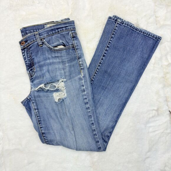 Gap Denim - Gap 1969 Jeans Women Size 31/12L (34x33.5) Light Wash Denim Perfect Boot Stretch